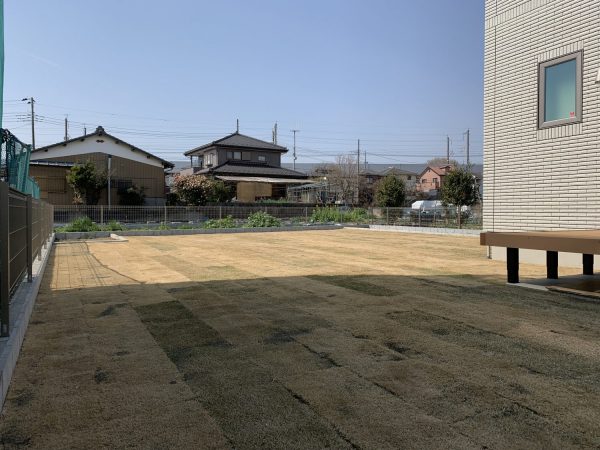 埼玉県伊奈町で芝張り